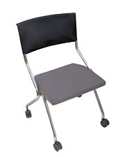 Sedus Flip Flap Folding Meeting Room Conference Chair in Grey Black Back Rest