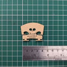 Aubert à Mirecourt Glaesel 3/4 High Violin Bridge, Adjustable Feet, Ebony Insert