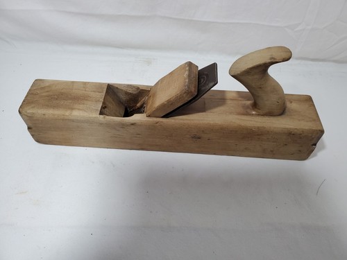 Vintage wooden jack plane - wooden, 17"