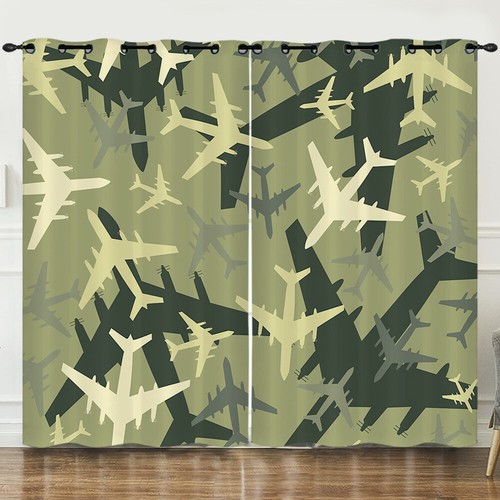Cartoon aircraft curtains - cartoon,