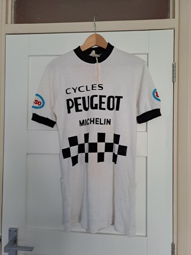 Vintage peugeot cycling jersey - vintage,
