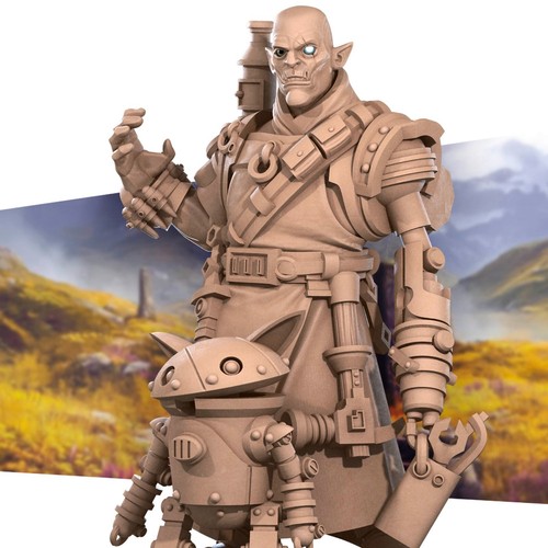 Half orc artificer - orc, robot