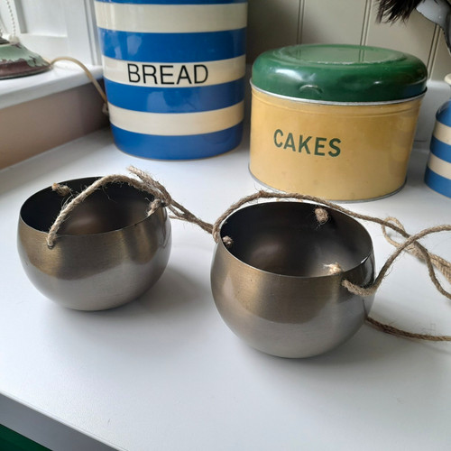 Set round copper brushed - set,