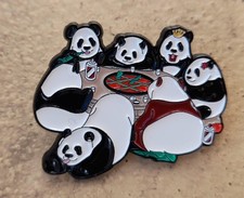 King Giant Panda Party Metal Enamel Pin Badge Brooch Wild Animal Lover Bear Gift