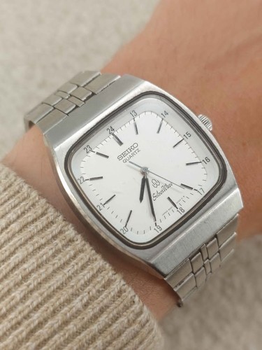 Seiko silver wave men watch - wave, men's