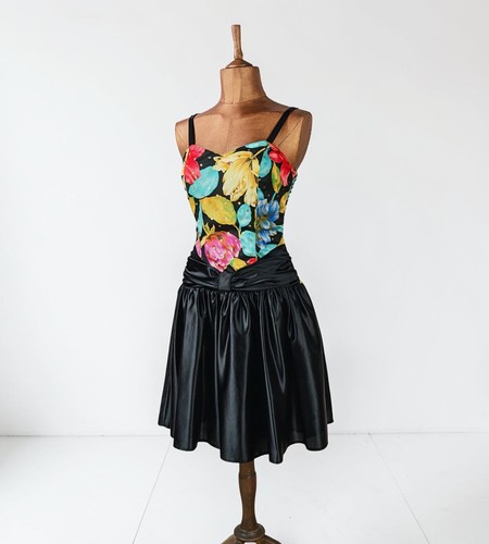 Vintage 80s prom - dress, evening
