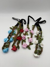 Boho Rose Flower Headband Hairband Alice Festival Hippy Colours - 10% off 3+