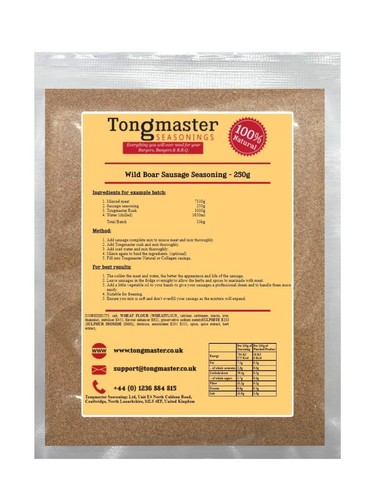 Wild boar sausage - seasoning,