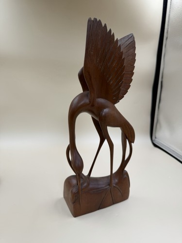 Beautiful wooden egret crane - beautiful,