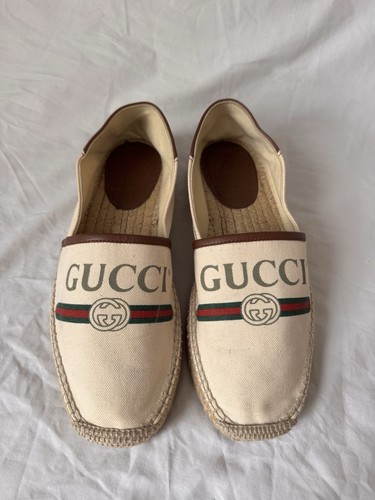 Gucci logo espadrille brown - gucci, 'brown'
