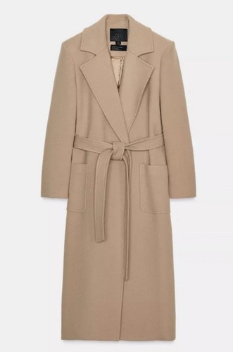 Zara wool blend belted - blend, coat
