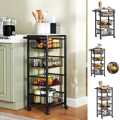 Rolling kitchen island - kitchen,