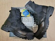 NEW Magnum Black Leather Safety Steel Toe Cap Combat Work Boots Size 7M UK