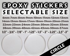 Circle Epoxy Stickers - Round