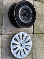 VOLKSWAGEN GOLF 15" WHEEL TRIM + STEEL RIM X 1 HUB CAP GENUINE MK7 VW 5G0601147