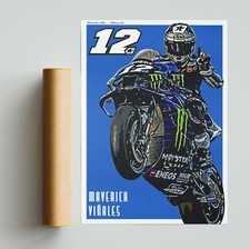 Maverick Vinales Yamaha Poster