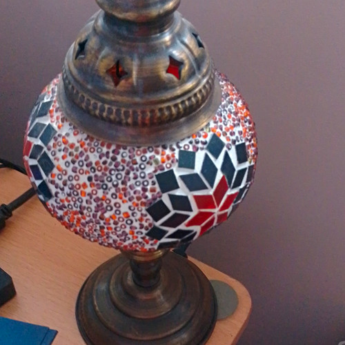 Moroccan mosaic glass globe - moroccan,