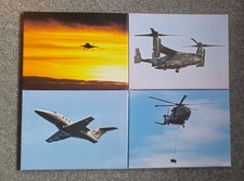 30x40cm Military Aircraft Canvas Prints x4 Osprey Phenom F-35 Merlin