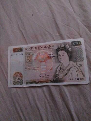 Banknote bank of - £50,