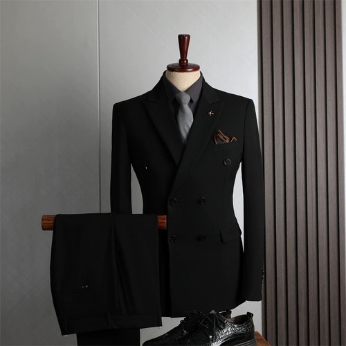 Men double breasted suit - double, set