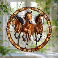 Galloping Horses Suncatcher