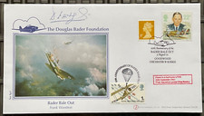 DENNIS ARMITAGE, Battle of Britain,  Signed 9.8.2001 Douglas Bader Bale Out FDC