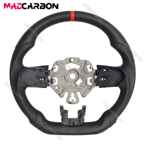 Leather sport steering wheel - leather,