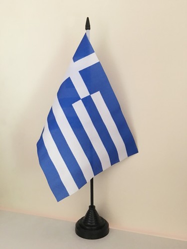 Greece table flag 6 - greece, 9"
