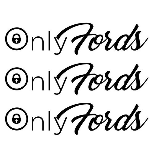 Only fords decal fits - fits, ford
