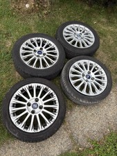 16” 4x108 Ford fiesta zetec ecoboost spoke alloy wheels alloys with tyres Mk8