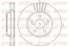 2x Brake disc Front Axle