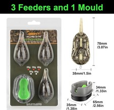 Carp Fishing Feeders - Method Feeder with Weights 20g-60g For Pellet Ground Bait