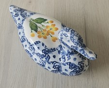 Vintage large Porcelain Duck Figure Ornament Jane Churchill Ornate Decorative...