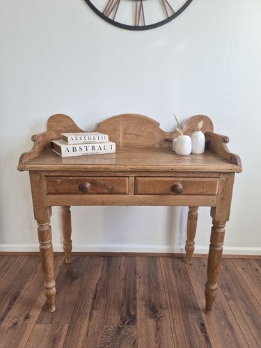 Victorian pine washstand - washstand, side