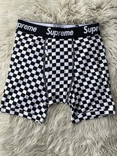 Supreme x Hanes Boxer Briefs Checkered S Small