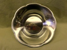 3481M Vtg Alessi Italy 8.5" Bowl Inox 18/10 Stainless Steel Rope Edge Scalloped