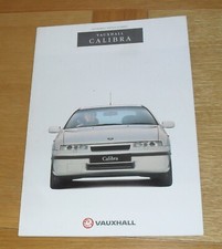 Vauxhall Calibra Brochure 1991-1992 - 2.0 8v - 2.0 16v - 2.0 4X4 Coupe