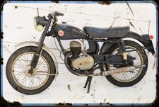 Francis Barnett Falcon Motorbike Sign Metal Retro Aged Aluminium Bike