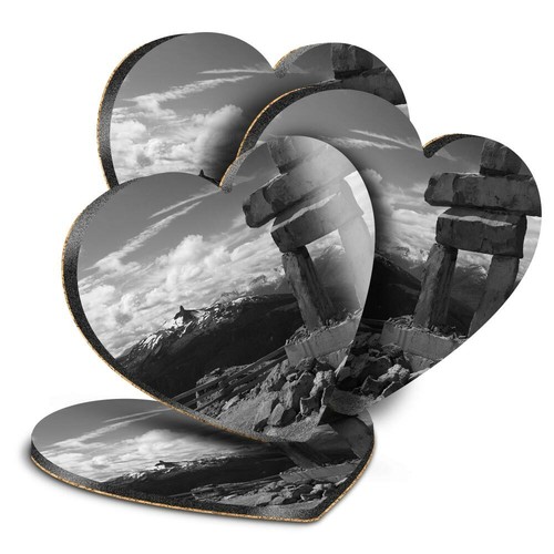 Heart mdf coasters - coasters,