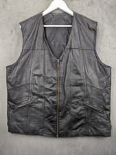 Vintage leather vest men - leather,