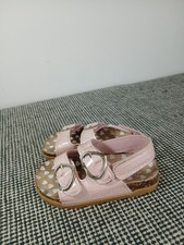 Matalan Infant Girls Pink Sandals Size 7 UK Hook & Loop Flat Shoes 