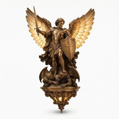 Archangel michael wall lamp - wall,
