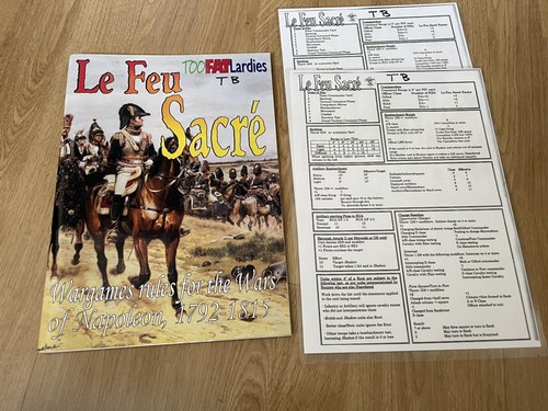 Feu sacre wargames rules - le,