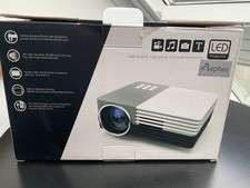 Elephas LED Projector TFT LCD 1920x1080 Manual Focus 500:1 Contrast 150 Lumens 