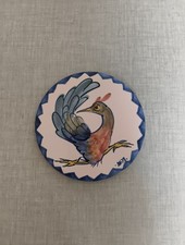 Nicola Werner Hand Painted Decorative Ceramic Tile/Coaster/Trivet