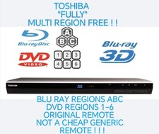 Toshiba Bdx3200 Fully Multi Region Free Blu Ray Dvd Player 