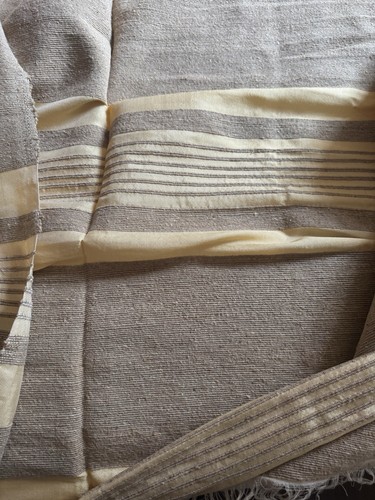Beige cream striped moroccan - beige,