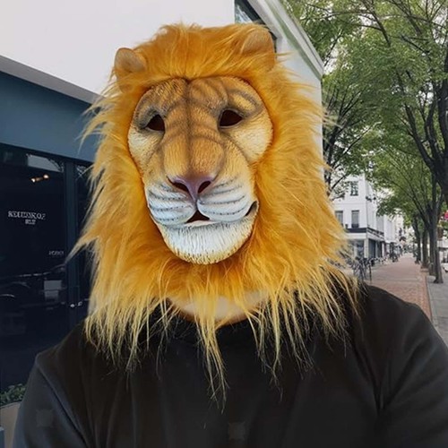 Lion head mask for adults - lion,