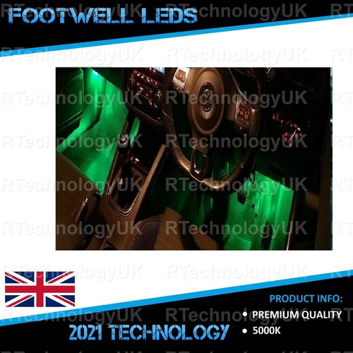 Premium green footwell leds - green,