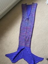 Child’s Mermaid Fish Tail Blanket Sleeping Bag Sofa Cover Soft VGC